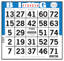 75 number bingo game face